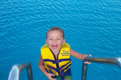 Cooling off in the pool