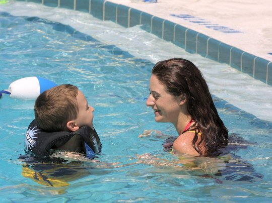 Swimming with Lisa